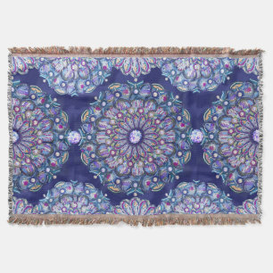 blaue Rosette Decke