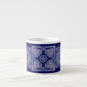 Blaue Rosette Espressotasse