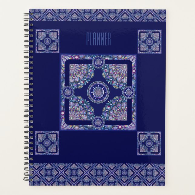 Blaue Rosette Planer (Vorderseite)