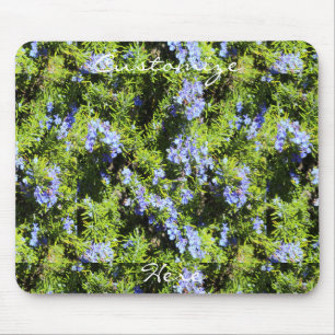Blaue Rosmarin-Blume Grünnadeln Thunder_Cove Mousepad
