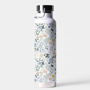 Blaue Röte Cottagecore Wildblume Trinkflasche