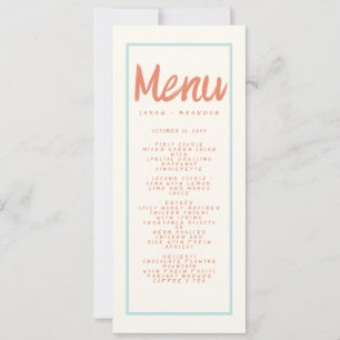 Blaue Rote Handschrift-Typografie Retro-Hochzeitsm Einladung