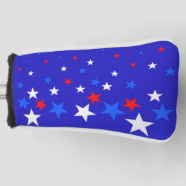 Blaue, rote und weiße Sternmuster Golf Headcover