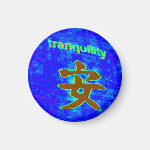 Blaue Ruhe-Magnet Magnet