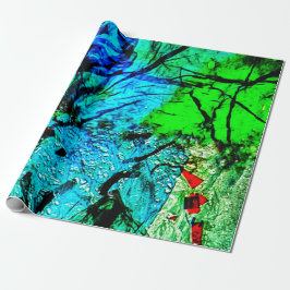 Blaue ruhige abstrakte Geschenkpapier, blendend bl Geschenkpapier