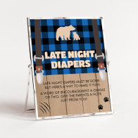 Blaue Rustikale Karierte Lumberjack Späte Nachttau