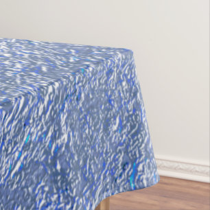 Blaue rustikale Textur mit Silbereffekt Tischdecke