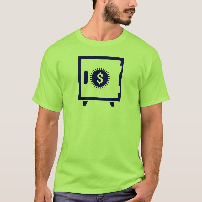 Blaue Safe Vault Box T-Shirt (Vorderseite)