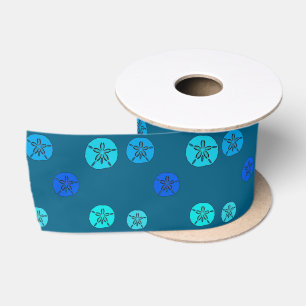 Blaue SandDollar Satinband