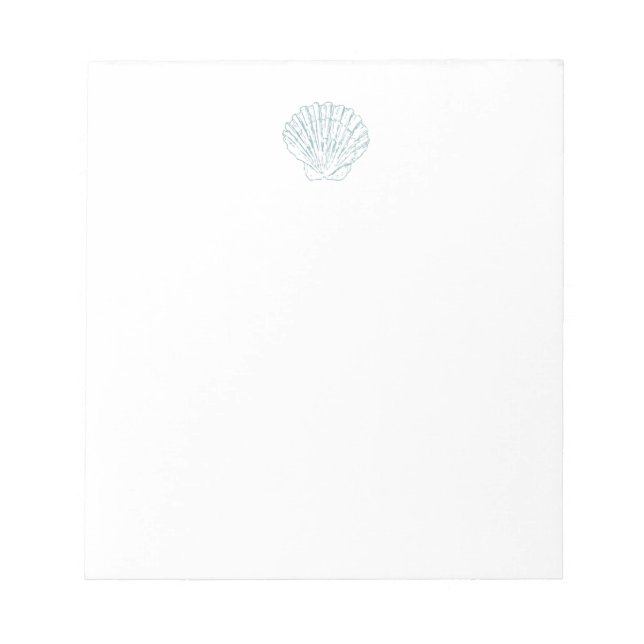 Blaue Scallop Notizblock (Vorderseite)