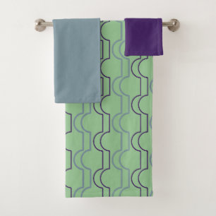 Blaue Scallops Badetuch Set