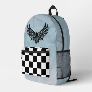 Blaue Schach-Liebe Bedruckter Rucksack
