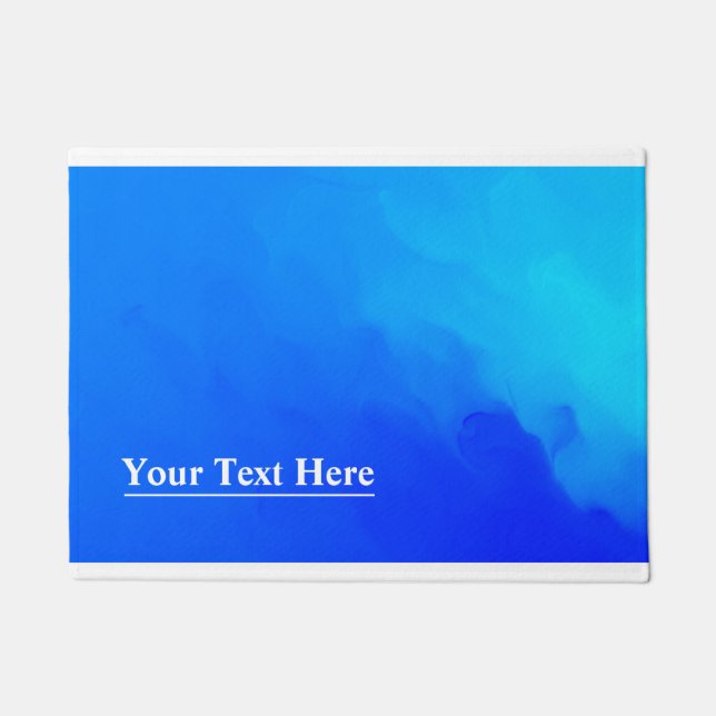 BLAUE SCHAFFEN UNSEREN WON FUßMATTE (Vorderseite)