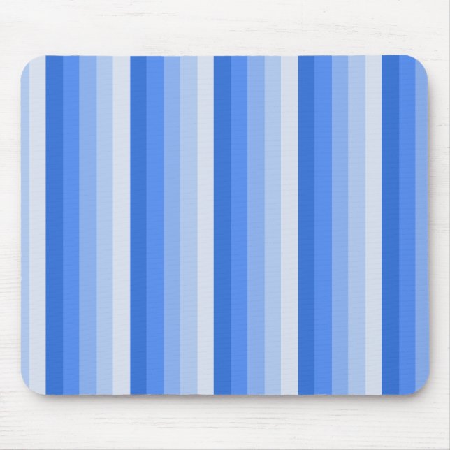Blaue Schattenstreifen Mousepad (Vorne)