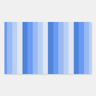 Blaue Schattenstreifen Rechteckiger Aufkleber