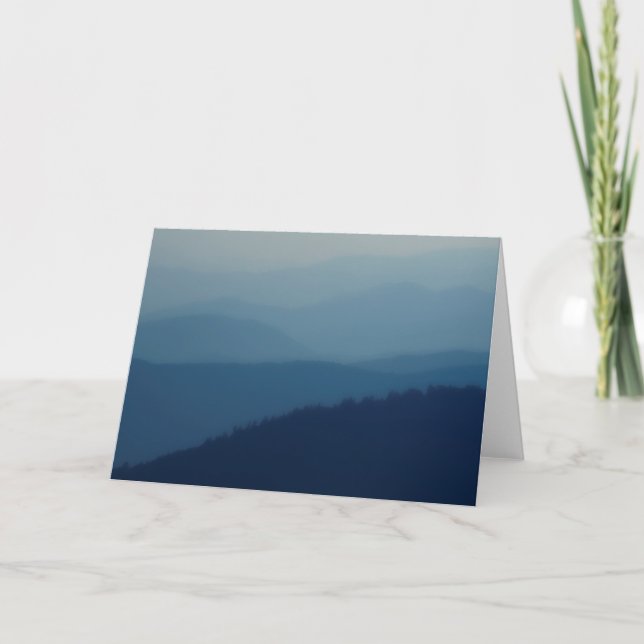 Blaue Schichten Karte (Vorderseite)