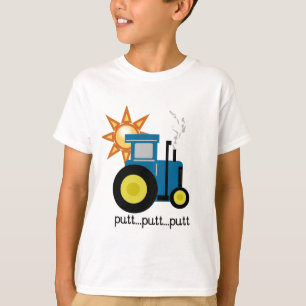 Blaue Schlag-Schlag-Traktor-T-Shirts und Geschenke T-Shirt