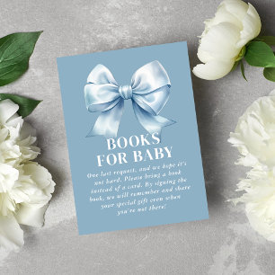 Blaue Schleife Baby Boy Elegante Bücher für Baby Begleitkarte