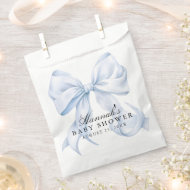 Blaue Schleife Baby Shower Coquette Schleife Thema Geschenktütchen