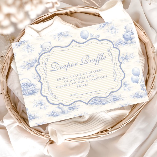 Blaue Schleife Blaubeergarten Windel-Rafferie Begleitkarte (Von Creator hochgeladen)