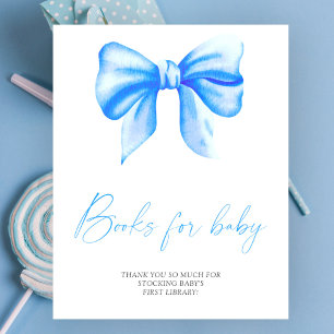 Blaue Schleife - Bücher für Kinderposter Poster