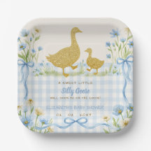 Blaue Schleife Floral Alberner Gänserich Jungen Ba