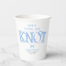Blaue Schleife - She's Tying the Knot Chic-Brautju