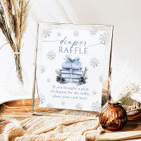 Blaue Schleife Winterbücher Baby Shower Windel-Raf