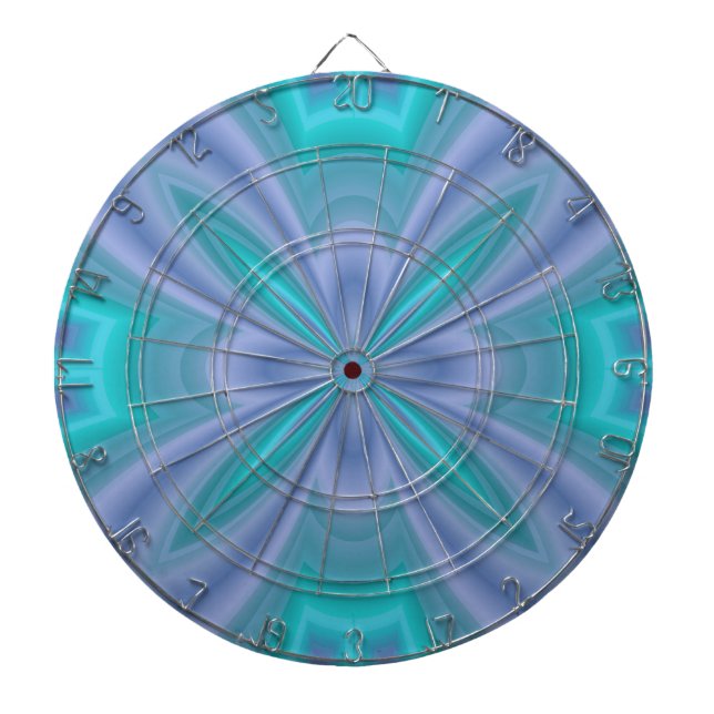 Blaue Schmetterlinge Abstrakt Dartscheibe (vorne)