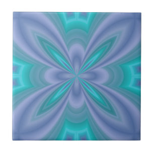 Blaue Schmetterlinge Abstrakt Fliese