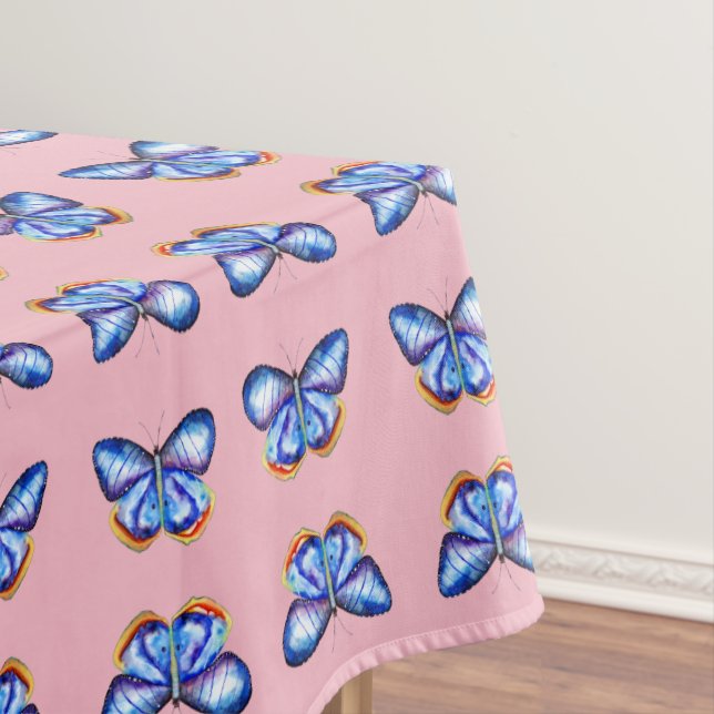 Blaue Schmetterlinge Custom Tablecloth Tischdecke (Beispiel)