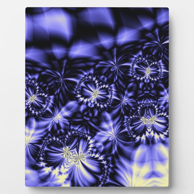 Blaue Schmetterlinge Fotoplatte (Vorderseite)