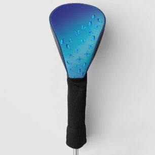 Blaue Schmetterlinge im Mondlicht Golf Headcover