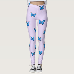 Blaue Schmetterlinge Leggings