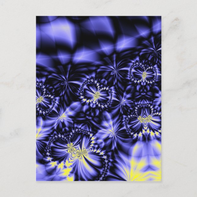 Blaue Schmetterlinge Postkarte (Vorderseite)