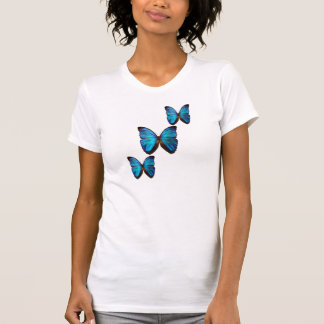 blaue Schmetterlinge T-Shirt