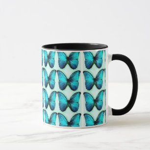 Blaue Schmetterlinge Tasse