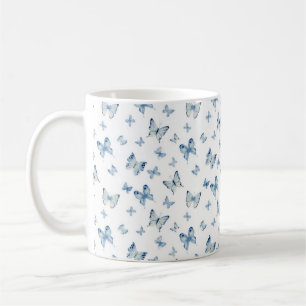 Blaue Schmetterlinge Tasse