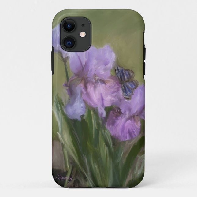BLAUE SCHMETTERLINGS-LANDUNG Case-Mate iPhone HÜLLE (Rückseite)