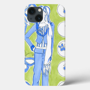 Blaue Schmetterlings-umgebendes bezauberndes Case-Mate iPhone Hülle