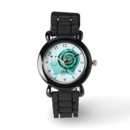 Blaue Schnecke Armbanduhr