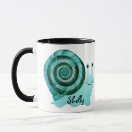 Blaue Schnecke Tasse