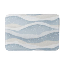 Blaue Schneefallwelle im personalisierten Wintermu
