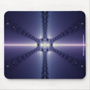 Blaue Schneeflocke Mousepad