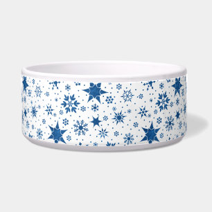 ❄️ Blaue Schneeflocke Winter Elegante Küche Napf