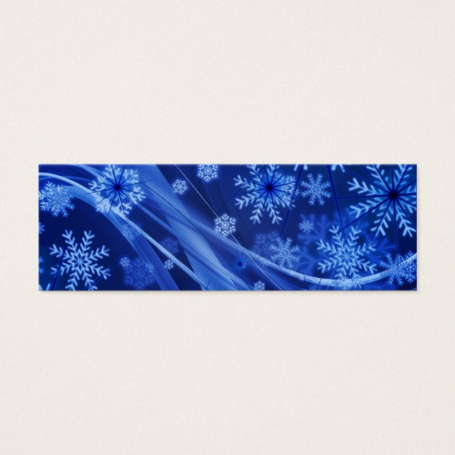 Blaue Schneeflocken (Vorderseite)