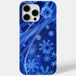 Blaue Schneeflocken Case-Mate iPhone Hülle