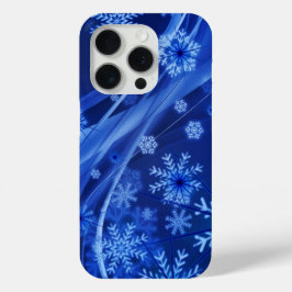 Blaue Schneeflocken Case-Mate iPhone Hülle