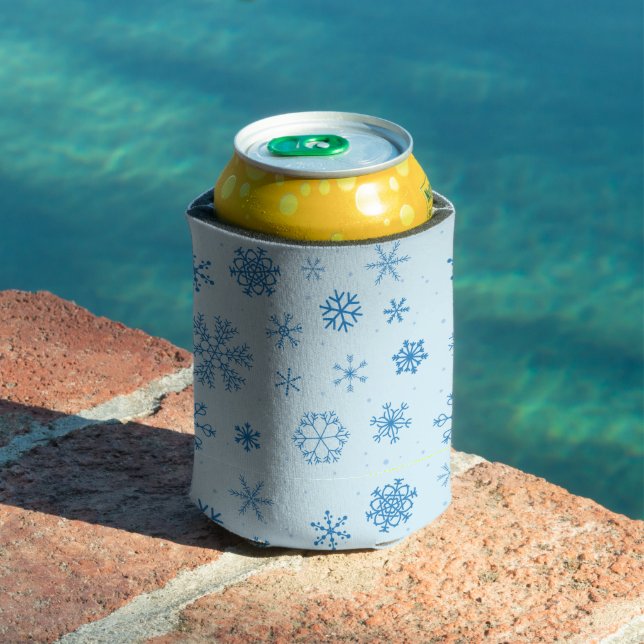 Blaue Schneeflocken Dosenkühler (In Situ Pool)