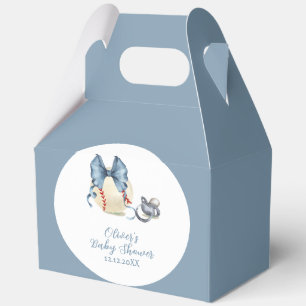 Blaue Schnuller Baseball Sport Baby Shower Geschenkschachtel